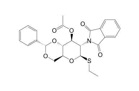 ETHYL-3-O-ACETYL-4,6-O-BENZYLIDENE-2-DEOXY-2-PHTHALIMIDO-1-THIO-BETA-D-GLUCOPYRANOSIDE