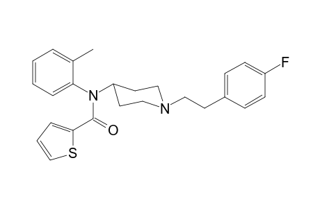 N-(1-[2-(4-Fluorophenyl)ethyl]piperidin-4-yl)-N-(2-methylphenyl)thiophene-2-carboxamide