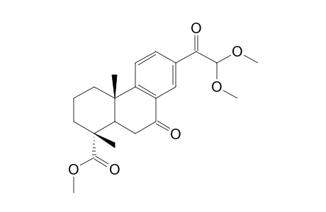 Methyl 13-(2',2'-dimethoxyacetyl)-7-oxo-podocarpa-8,11,13-trien-15-oate