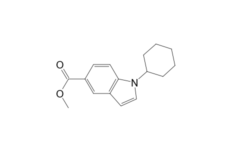 Methyl N-cyclohexylindole-5-carboxylate