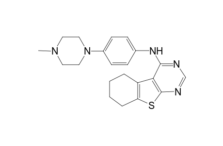 N-[4-(4-methyl-1-piperazinyl)phenyl]-5,6,7,8-tetrahydro-[1]benzothiolo[2,3-d]pyrimidin-4-amine