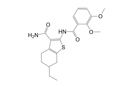 2-[(2,3-dimethoxybenzoyl)amino]-6-ethyl-4,5,6,7-tetrahydro-1-benzothiophene-3-carboxamide