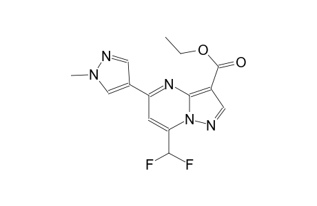 pyrazolo[1,5-a]pyrimidine-3-carboxylic acid, 7-(difluoromethyl)-5-(1-methyl-1H-pyrazol-4-yl)-, ethyl ester