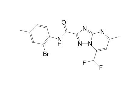 N-(2-bromo-4-methylphenyl)-7-(difluoromethyl)-5-methyl[1,2,4]triazolo[1,5-a]pyrimidine-2-carboxamide