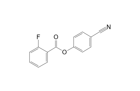 2-Fluorobenzoic acid, 4-cyanophenyl ester
