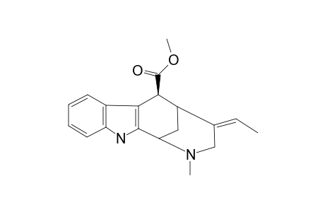 METHYL-(1RS,5SR,6SR)-4-(E)-ETHYLIDENE-2-METHYL-1,2,3,4,5,6-HEXAHYDRO-1,5-METHANOAZOCINO-[3,4-B]-INDOLE-6-CARBOXYLATE