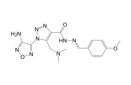 1-(4-amino-1,2,5-oxadiazol-3-yl)-5-[(dimethylamino)methyl]-N'-[(E)-(4-methoxyphenyl)methylidene]-1H-1,2,3-triazole-4-carbohydrazide
