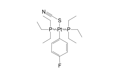 TRANS-THIOCYANO-4-FLUOROPHENYL-BIS-(TRIETHYLPHOSPHINE)-PLATINUM-(II)