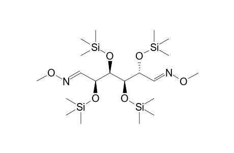 d-Gluco-hexodialdose, 2,3,4,5-tetrakis-O-(trimethylsilyl)-, bis(O-methyloxime)