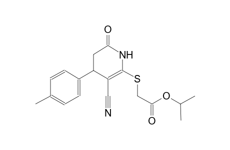 acetic acid, [[3-cyano-1,4,5,6-tetrahydro-4-(4-methylphenyl)-6-oxo-2-pyridinyl]thio]-, 1-methylethyl ester