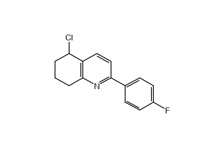 5-CHLORO-2-(p-FLUOROPHENYL)-5,6,7,8-TETRAHYDROQUINOLINE