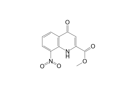 2-Quinolinecarboxylic acid, 1,4-dihydro-8-nitro-4-oxo-, methyl ester