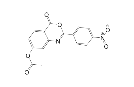 2-(4-nitrophenyl)-4-oxo-4H-3,1-benzoxazin-7-yl acetate