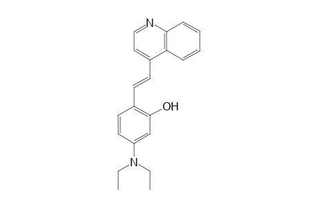 5-(diethylamino)-2-[(E)-2-(4-quinolinyl)ethenyl]phenol