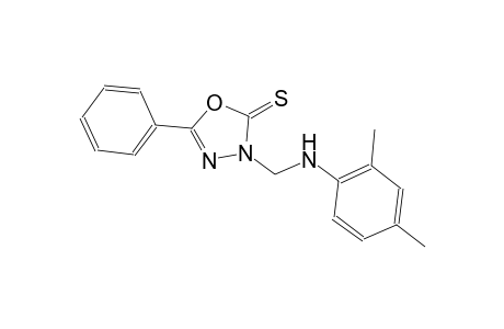 1,3,4-oxadiazole-2(3H)-thione, 3-[[(2,4-dimethylphenyl)amino]methyl]-5-phenyl-