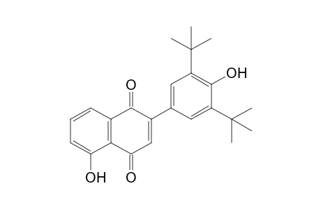 2-[3',5'-di(t-Butyl)-4'-hydroxyphenyl]-5-hydroxy-1,4-naphthoquinone