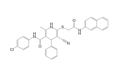 3-pyridinecarboxamide, N-(4-chlorophenyl)-5-cyano-1,4-dihydro-2-methyl-6-[[2-(2-naphthalenylamino)-2-oxoethyl]thio]-4-phenyl-