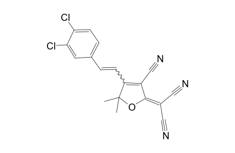 2-[3'-Cyano-4'-(3",4"-dichlorostyryl)-5',5'-dimethyl-5H-furan-2'-ylidene]-malonitrile
