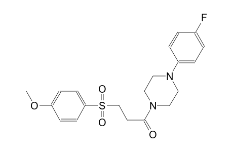 piperazine, 1-(4-fluorophenyl)-4-[3-[(4-methoxyphenyl)sulfonyl]-1-oxopropyl]-