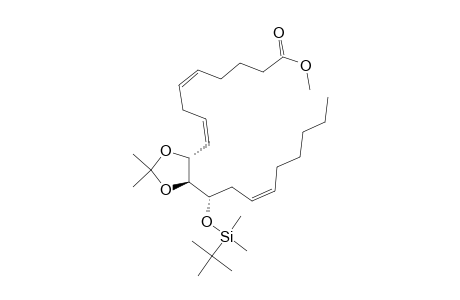 (5Z,8Z,14Z;10R,11S,12R)-Methyl 12-tert-Butyldimethylsilyloxy-10,11-isopropylidenedioxyeicosa-5,8,14-trienoate