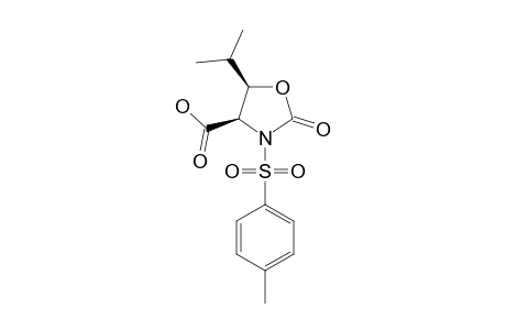 (4S,5S)-5-(1-METHYLETHYL)-3-(4-METHYLPHENYL)-SULFONYL-2-OXAZOLIDINONE-4-CARBOXYLIC-ACID