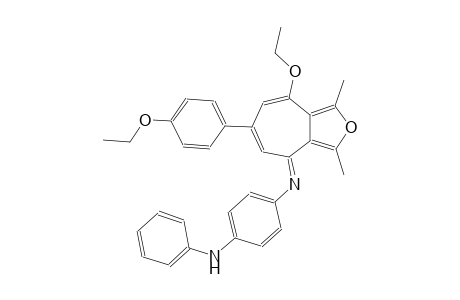 N~1~-[(4E)-8-ethoxy-6-(4-ethoxyphenyl)-1,3-dimethyl-4H-cyclohepta[c]furan-4-ylidene]-N~4~-phenyl-1,4-benzenediamine