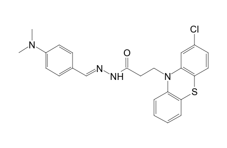 2-chloro-10-phenothiazinepropionic acid, [p-(dimethylamino)benzylidene]hydrazide