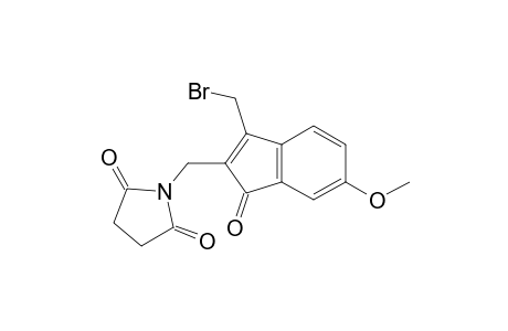 1-[[1-(bromomethyl)-3-keto-5-methoxy-inden-2-yl]methyl]pyrrolidine-2,5-quinone