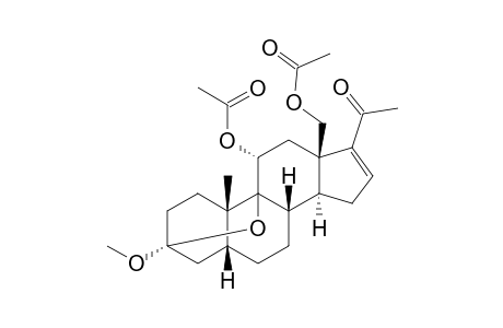 PREGN-16-EN-20-ONE, 11,18-BIS(ACETYLOXY)-3,9-EPOXY-3-METHOXY-, (3alpha,5beta,11alpha)-