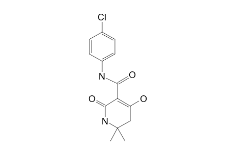 4'-CHLORO-1,2,5,6-TETRAHYDRO-4-HYDROXY-6,6-DIMETHYL-2-OXOPYRIDINE-3-CARBOXANILIDE