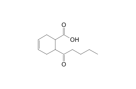 6-Pentanoylcyclohex-3-ene-1-carboxylic acid