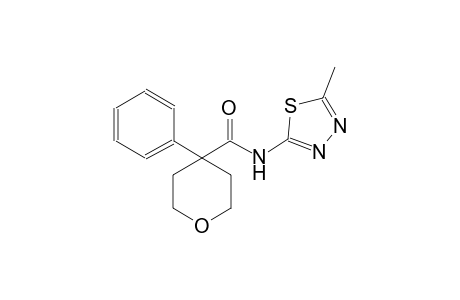 2H-pyran-4-carboxamide, tetrahydro-N-(5-methyl-1,3,4-thiadiazol-2-yl)-4-phenyl-
