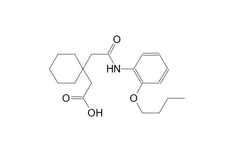 cyclohexaneacetic acid, 1-[2-[(2-butoxyphenyl)amino]-2-oxoethyl]-