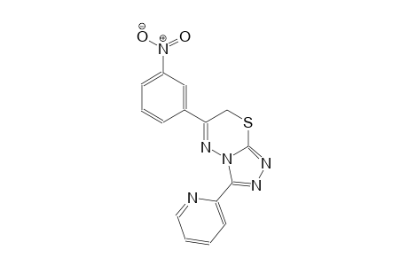 6-(3-nitrophenyl)-3-(2-pyridinyl)-7H-[1,2,4]triazolo[3,4-b][1,3,4]thiadiazine