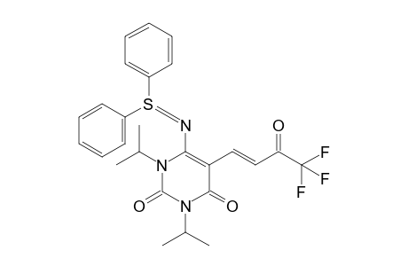 6-(diphenylsulfuranylideneamino)-1,3-diisopropyl-5-[(E)-4,4,4-trifluoro-3-keto-but-1-enyl]pyrimidine-2,4-quinone