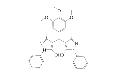 4-[(5-hydroxy-3-methyl-1-phenyl-1H-pyrazol-4-yl)(3,4,5-trimethoxyphenyl)methyl]-3-methyl-1-phenyl-1H-pyrazol-5-ol