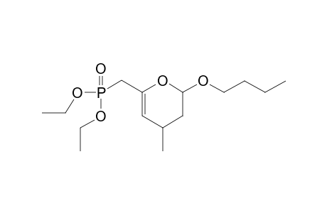2-Butoxy-6-[(diethoxyphosphoryl]methyl]-4-methyl-3,4-dihydro-2H-pyran