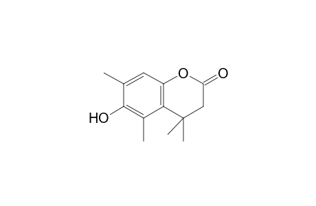 6-Hydroxy-4,4,5,7-tetramethyl-2-chromanone