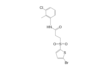 3-[(5-bromo-2-thienyl)sulfonyl]-N-(3-chloro-2-methylphenyl)propanamide