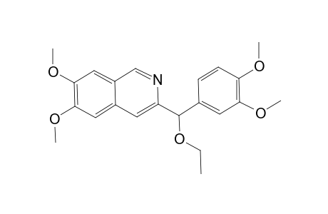 Isoquinoline, 3-(.alpha.-ethoxyveratryl)-6,7-dimethoxy-