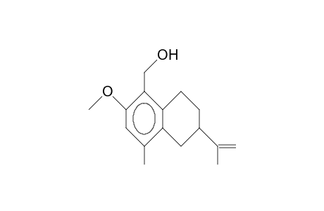 2-(1-Methyl-vinyl)-5-hydroxymethyl-6-methoxy-8-methyl-tetralin