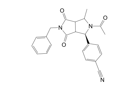 4-( 5'-Benzyl-2'-acetyl-3'-methyl-yl-4',6''-dioxo-perhydropyrrolo[3,4-a]pyrroizin-4'-yl)benzonitrile