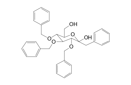 3,4,5-Tri-O-benzyl-1-deoxy-1-phenylhept-2-ulopyranose