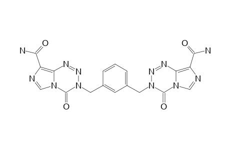 1,3-BIS-(8-CARBAMOYL-3,4-DIHYDRO-4-OXOIMIDAZO-[5,1-D]-[1,2,3,5]-TETRAZIN-3-YL-METHYL)-BENZENE