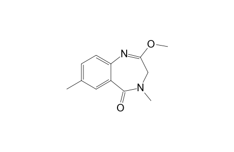 3,4-Dihydro-2-methoxy-4,7-dimethyl-1,4-benzodiazepin-5(5H)-one