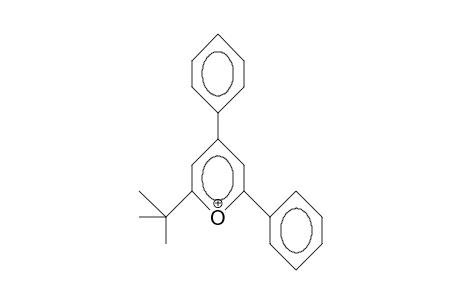 2,4-Diphenyl-6-tert-butyl-pyrylium cation