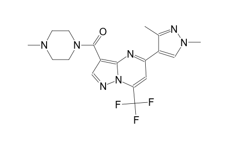 5-(1,3-dimethyl-1H-pyrazol-4-yl)-3-[(4-methyl-1-piperazinyl)carbonyl]-7-(trifluoromethyl)pyrazolo[1,5-a]pyrimidine