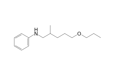 N-(2-Methyl-5-propoxypentyl)aniline