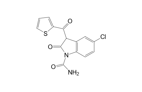 1H-Indole-1-carboxamide, 5-chloro-2,3-dihydro-2-oxo-3-(2-thienylcarbonyl)-
