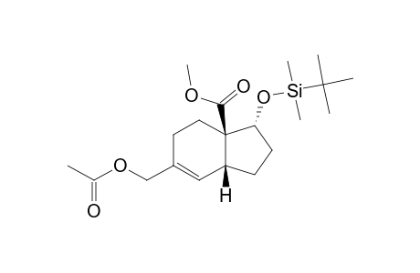 6-ACETOXYMETHYL-1-(TERT.-BUTYLDIMETHYLSILANYLOXY)-2,3,4,7,8,9-HEXAHYDRO-1H-INDENE-9-CARBOXYLIC-ACID-METHYLESTER